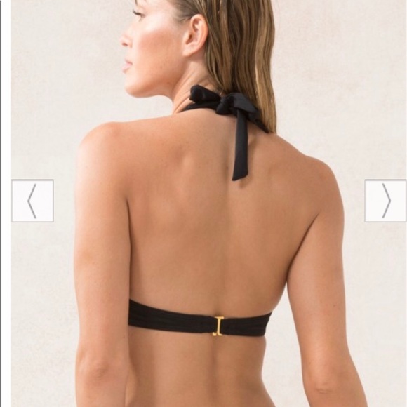 Gold stud Push up halter swim suit top NWT - Picture 6 of 6